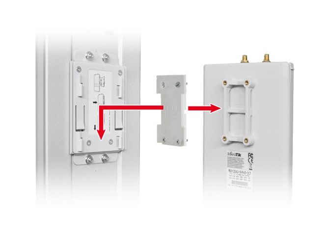 RF Elements EasyBracket 912 | Mounting bracket | dedicated for MikroTik BaseBox or Ubiquiti AirMAX, RF ELEMENTS EB-912 5051125448562