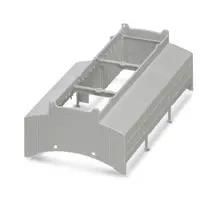 DIN RAIL HOUSING, UPPER, PC, GREY 2201450