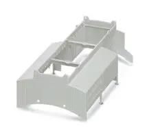DIN RAIL HOUSING, UPPER, PC, GREY 2201454