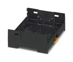 DIN RAIL HOUSING, LOWER, ABS, BLACK 2200664