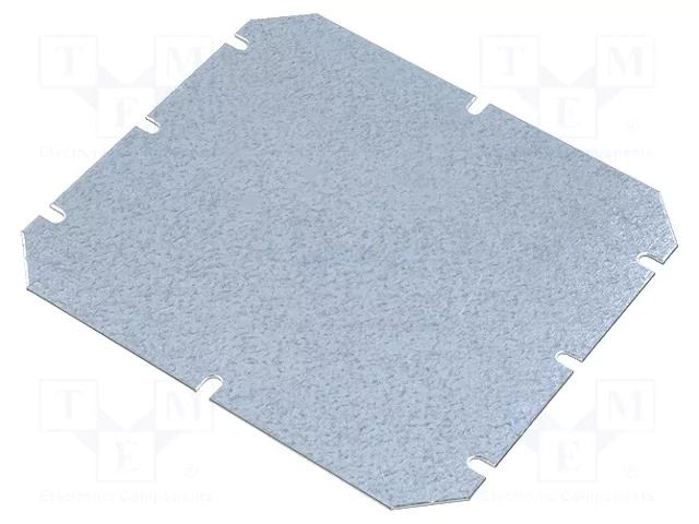 Mounting plate; zinc-plated steel; W: 155mm; L: 140mm; Thk: 1.5mm FIBOX MP2016