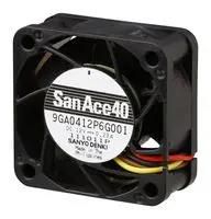DC AXIAL FAN, 11.65CU.FT/MIN, BALL, 40MM 9GA0405P6H001