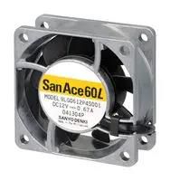 DC AXIAL FAN, 49.4CU.FT/MIN, BALL, 60MM 9LG0624P4S001