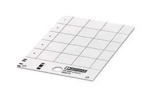 LABEL, PVC, WHITE, 27MM X 27MM 0828779