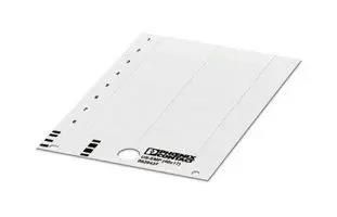 LABEL, PVC, WHITE, 17MM X 40MM 0829437