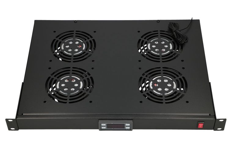 Extralink | Fan panel | 19", 4 fans, for rack cabinets, with thermostat, EXTRALINK EX.14718 5903148914718