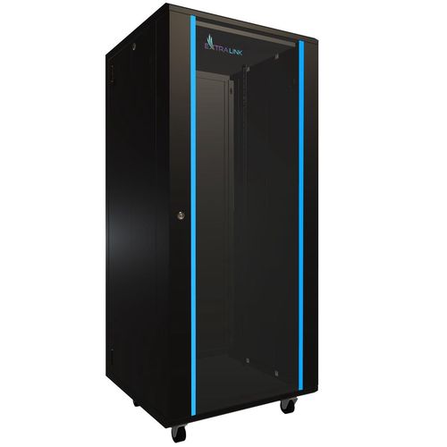 Extralink 27U 600x600 Black | Rackmount cabinet | standing, EXTRALINK EX.14749 5903148914749