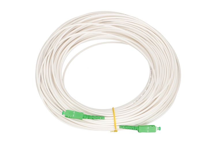 Extralink SC/APC-SC/APC | Patchcord | LSZH, Single mode, Simplex, G.657A1, 3mm, 60m, white, EXTRALINK EX.14824 5903148914824