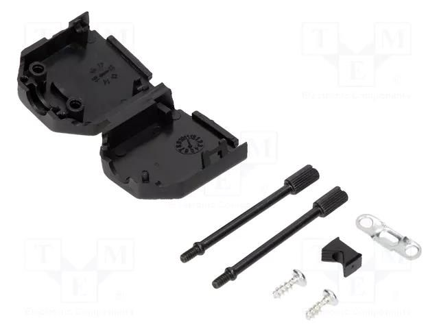 Enclosure for connectors: D-Sub; D-Sub 9pin,D-Sub HD 15pin MH CONNECTORS MHDPPK9-K