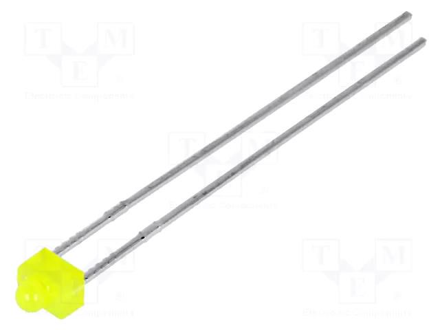 LED; yellow; 1.8mm; 5÷8mcd; 70°; Front: convex; 2.1÷2.5VDC KINGBRIGHT ELECTRONIC L-2060YD
