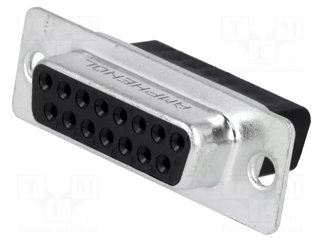 Connector: D-Sub; PIN: 15; plug; female; for cable; crimped AMPHENOL COMMUNICATIONS SOLUTIONS L177RRA15S
