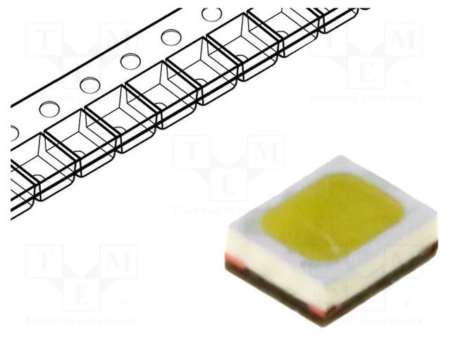 Power LED; white cold; EMITER; 1W; 5000-8000K; 40÷50lm; 120° OPTOSUPPLY OSW42016C1H