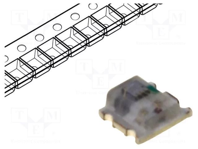 LED; RGB; blinking,tricolour; 120°; 3.3÷5VDC; 20mA; 2x1.8x0.8mm OPTOSUPPLY OST10807C1C-C