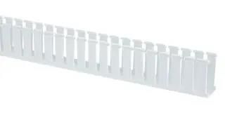 WIDE SLOT DUCT, 44.5X79.2MM, PVC, WHITE G1.5X3WH6