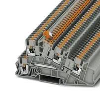 DIN RAIL TB, PUSH IN, 4POS, 26-12AWG 3213958