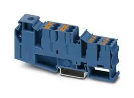 DIN RAIL TB, PUSH IN/SCREW, 11P, 16-0AWG 3214081
