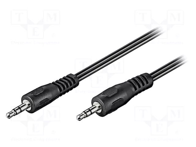 Cable; Jack 3.5mm 3pin plug,both sides; 1.5m GOOBAY CABLE-404/1.5
