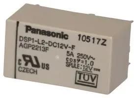 POWER RELAY, SPST-NO/NC, 12VDC, 5A, THT DSP1-L2-DC12V-F
