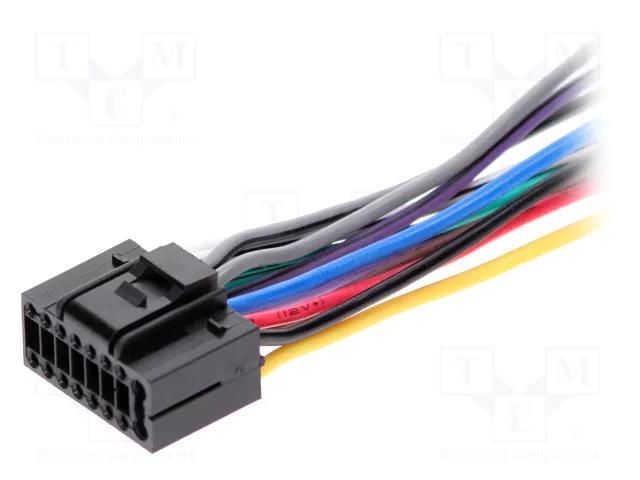 Connector; with leads; JVC; PIN: 16 4CARMEDIA ZRS-75