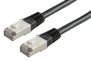 PATCH CORD, RJ45 PLUG-PLUG, BLACK, 1M MP001932