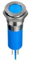 LED PANEL INDICATOR, BLUE, 12MM, 12VDC Q12F1CXXB12E
