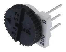 TRIMMER POTENTIOMETER, 200 OHM 1TURN THROUGH HOLE 3352T-1-201LF
