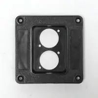 ABS Connector Dish for Two Speakon or XLR Jacks - 3 1/3" x 3 1/3" M1504