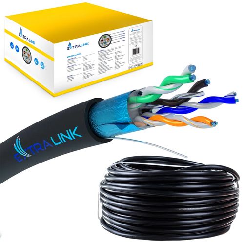 Extralink CAT5E FTP (F/UTP) Outdoor with gel | Twisted pair | 305M, EXTRALINK EX.17092 5903148917092