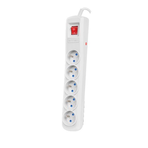 Armac R5 | Power strip | anti-surge system, 5 sockets, 3m cable, gray, ARMAC R5 3M GRAY 5904722195929