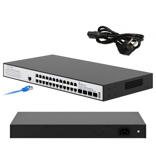 Extralink Hypnos | Switch | 24x RJ45 1000Mb/s, 4x SFP+, L3, managed, EXTRALINK EX.30660 5905090330660