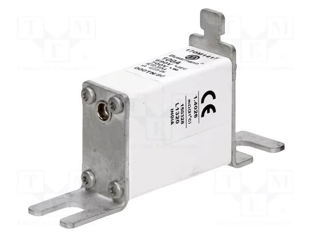 Fuse: fuse; 100A; 690VAC; aR,quick blow; ceramic,industrial; NH000 BUSSMANN 170M1417
