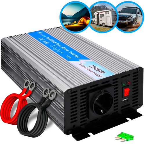 Extralink OPIM-2000W | Car voltage converter | 12V, 2000W modified sine, EXTRALINK EX.31186 5905090331186