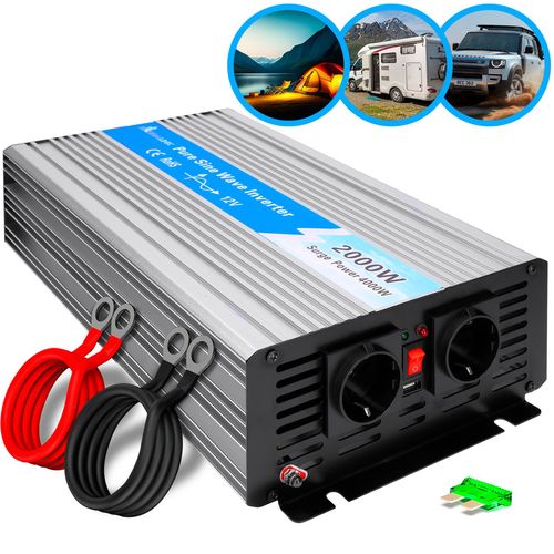 Extralink OPIP-2000W | Voltage converter | 12V, 2000W pure sine, EXTRALINK EX.31193 5905090331193