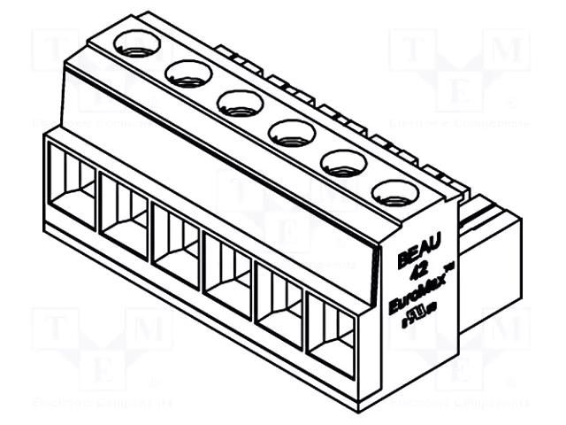 Connector: pluggable terminal block; plug; female; straight; 85A MOLEX MX-39421-0002