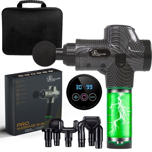 Extralink Massage Gun Pro | Massage Gun | 3800 RPM, 6 interchangeable tips, EXTRALINK MSG-01-PRO 5905090332060