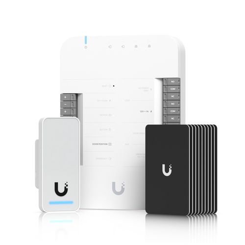 Ubiquiti UA-G2-SK | UniFi Access starter kit | G2 access reader + Hub + Cards (10 pieces), UBIQUITI UA-G2-SK