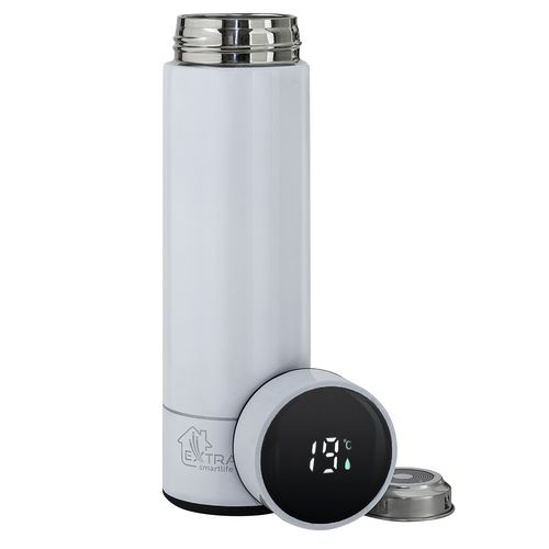 Extralink Smart Travel Mug White | Thermal mug | with temperature display, EXTRALINK MUG-SMART500 WHITE 5905090335825