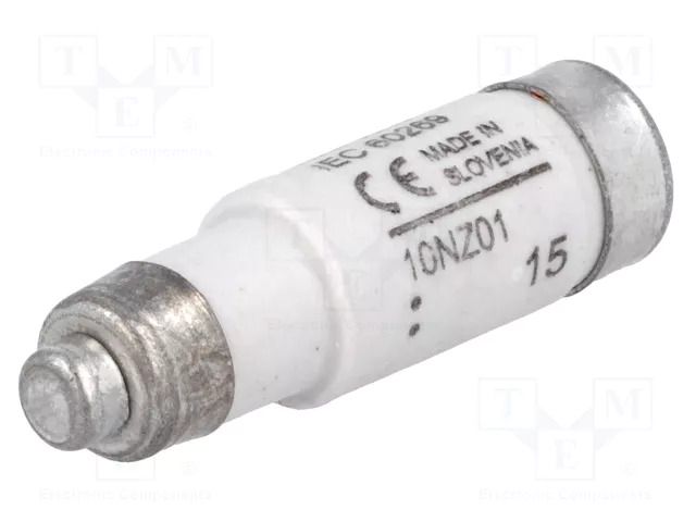 Fuse: fuse; 10A; 400VAC; 250VDC; gG,gL,time-lag; D01 BUSSMANN 10NZ01