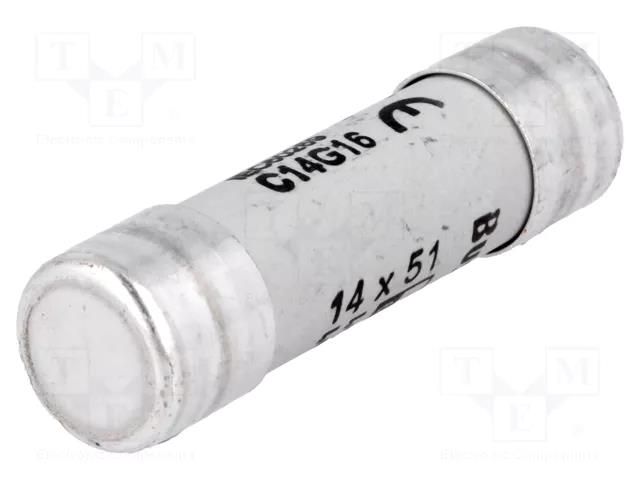 Fuse: fuse; 16A; 690VAC; gG; ceramic,cylindrical,industrial BUSSMANN C14G16