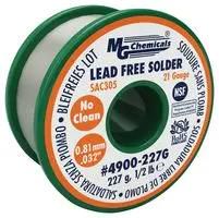 SOLDER WIRE, NO CLEAN, 21AWG, 227G 4900-227G