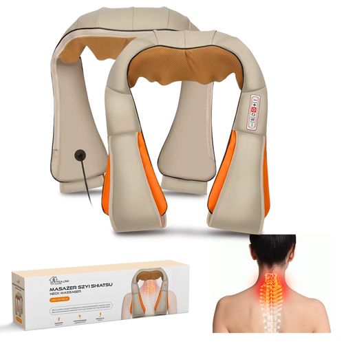 Extralink Smart Life Neck Massager | Neck massager | 3 speeds, 24W, AC, DC power supply, EXTRALINK MSG-05-NECK 5906168630569