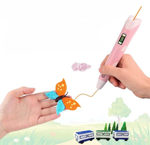 3D Pen for PLA, ABS Plastic 1.75mm yellow EX.31405 5906168631405