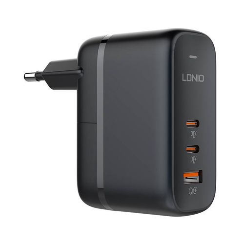 GaN Charger USB type-C LDNIO  65W black, LDNIO Q366