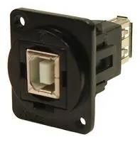 USB ADAPTER, 2.0 TYPE B RCPT-TYPE A RCPT CP30207NM3B