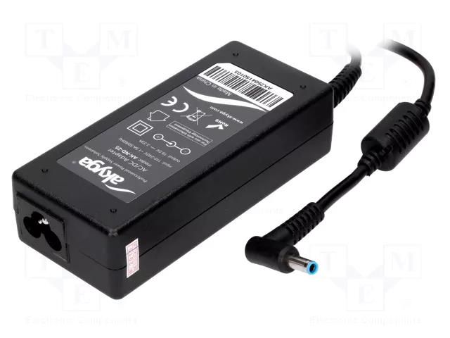 Power supply: switching; 19.5VDC; 3.33A; Out: 4,5/3,0; 65W; desktop AKYGA AK-ND-25