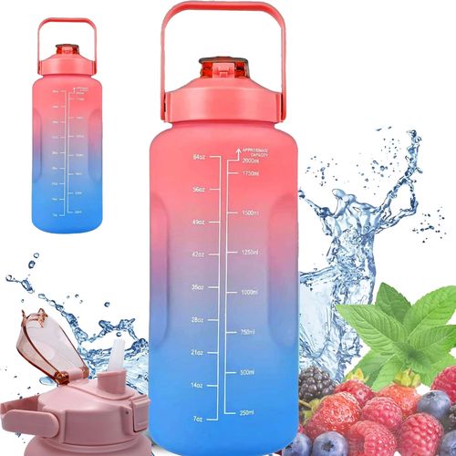 Extralink | Motivational Bottle | Water Bottle, 2000ml, Red-Blue, BUT-994, EXTRALINK EX.36455 5906168636455