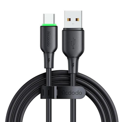 USB to USB-C Cable Mcdodo CA-4751 with LED light 1.2m (black), Mcdodo CA-4751