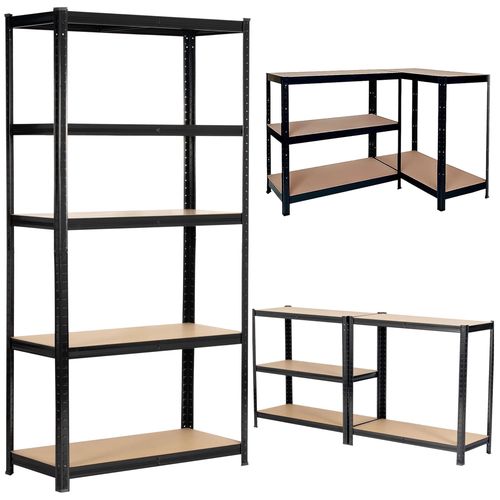 Extralink Metal Storage Rack 180x90x40 Black, EXTRALINK EX.36776 5906168636776
