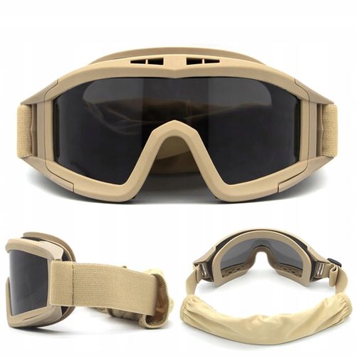 Extralink Military Tactical Glasses, ASG Protective Military Goggles for Airsoft Shooting mil-678, EXTRALINK EX.37322 5906168637322