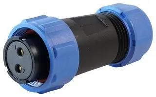 CIRCULAR CONNECTOR, 2POS, PLUG, SCREW MP002558